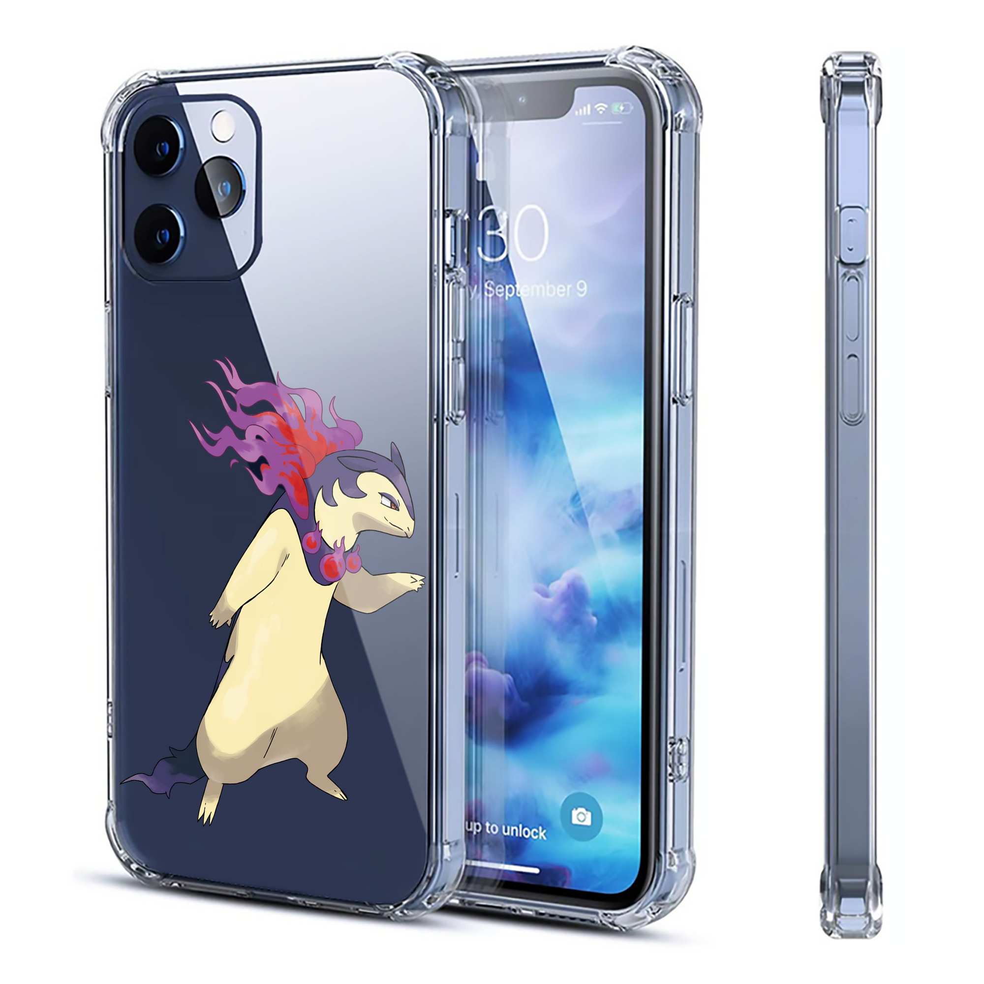 （画像用） ポケットモンスター Pokémon 【iPhone 12シリーズ対応】透明スマホケース（クリアソフトケース）